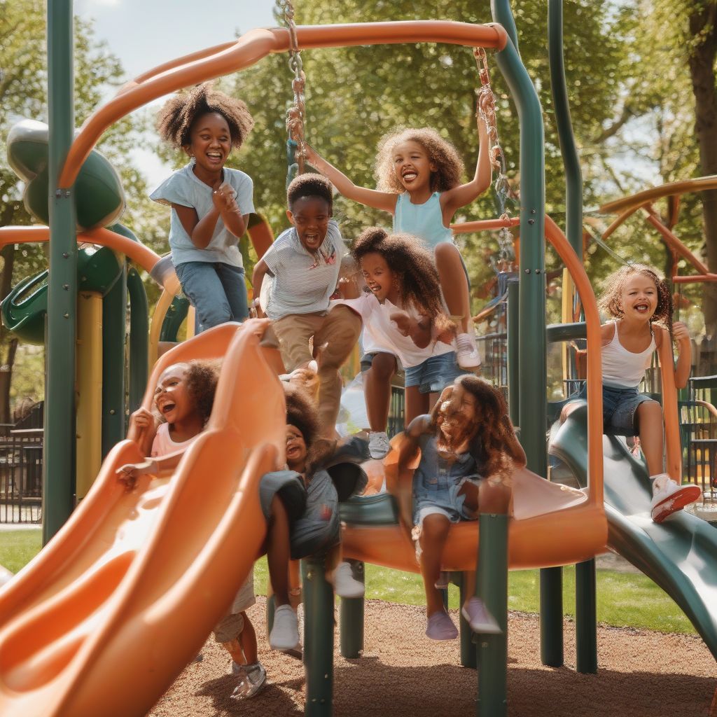 Children Playing Outdoors