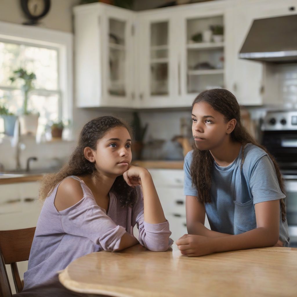 Teenager Talking to Parent