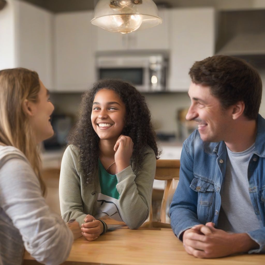 Teenager Talking to Parents